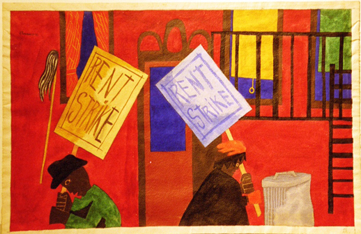 The Jacob Lawrence Painting Rent Strike
