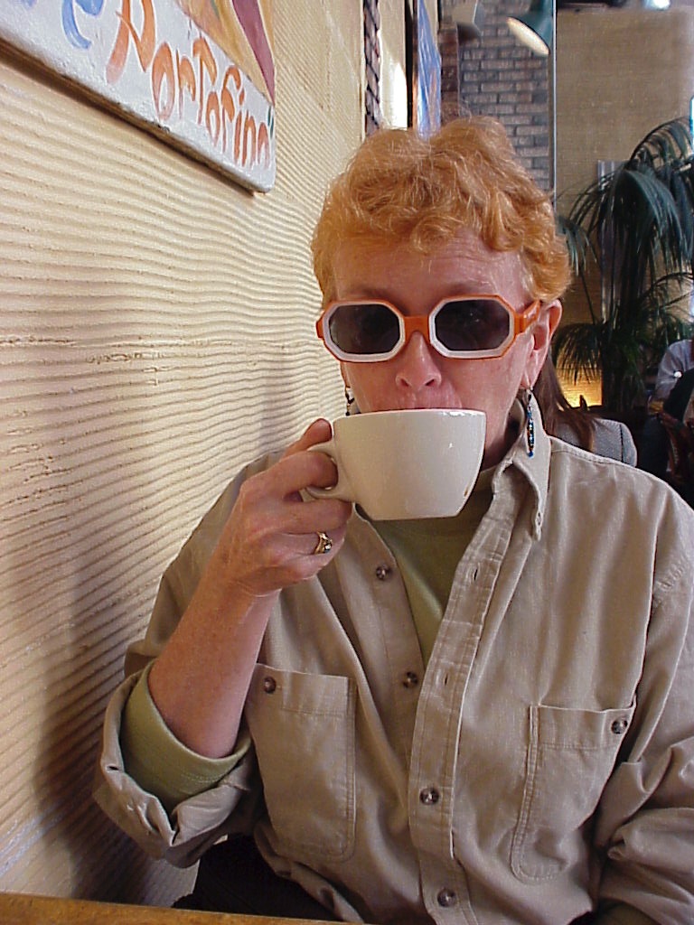 Donna Having Coffee