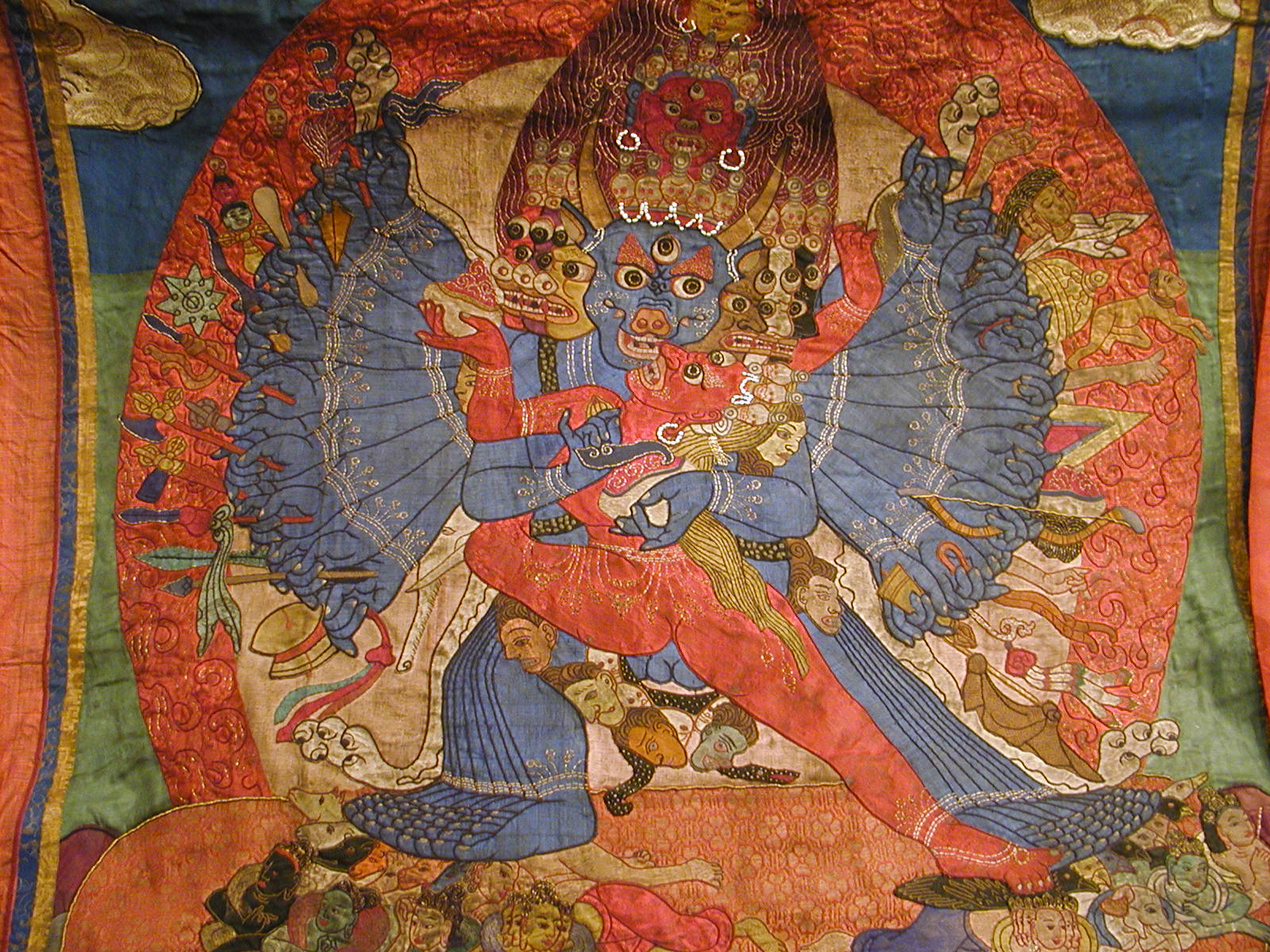 Yamantaka Applique Thangka