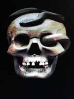 wood and silver okimono by  Izumi Sukeyuki (1838-1920)